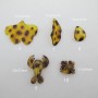 10 Acrylic Leopard Pieces