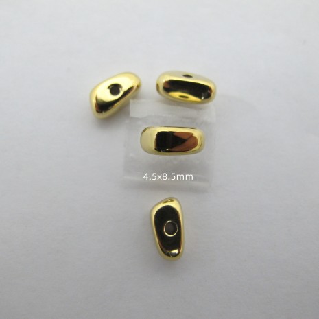 10 Stainless Steel Spacer Beads