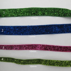 10 meters of glitter elastic ribbon