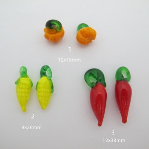 Breloques fruits en verre -20 pcs