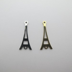 10 Eiffel Tower connector 11x25mm in stainless steel
