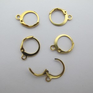 20 Creole earrings with 12 mm open ring in stainless steel