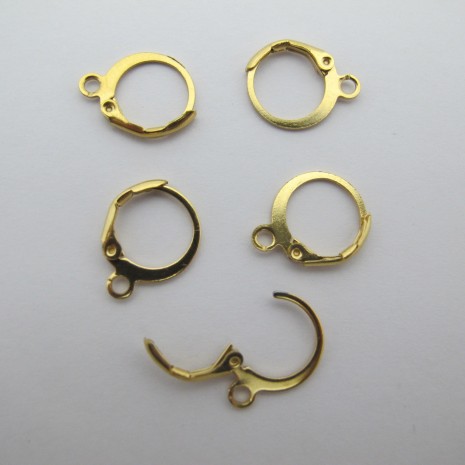 20 Creole earrings with 12 mm open ring in stainless steel