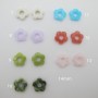 200 pcs Flower beads 14mm acrylic