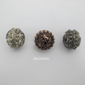10 pcs Metal Beads 25x28mm