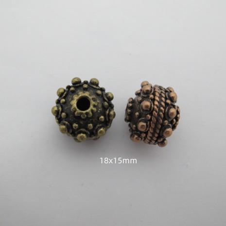 10 pcs Metal Beads 15x18mm