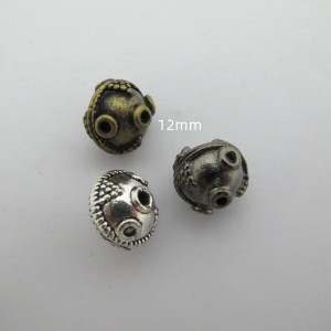 20 pcs Perles En Métal 10x12mm