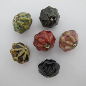 20 perles en Céramique 22x18mm
