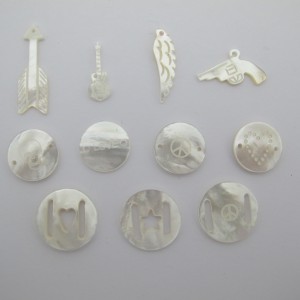 10 pcs Mother-of-pearl beads