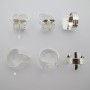 50 Serti griffe pour cabochon 13x18mm