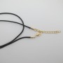 100 colliers 45cm+rallonge 5cm en cuir 2mm