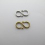 10 pcs 13x7mm stainless steel hook clasps