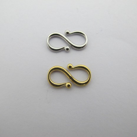 10 pcs 13x7mm stainless steel hook clasps