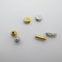 10 pcs perles en acier inox