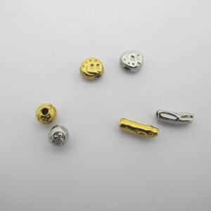 10 pcs perles en acier inox