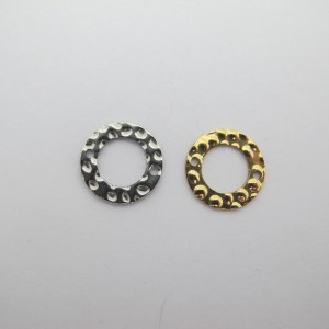 10 pcs Connecteur 2 trous 15 mm acier inoxydable