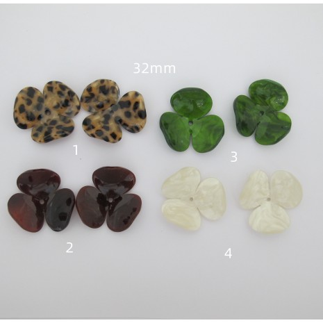 10 pcs Pendentifs en acrylique