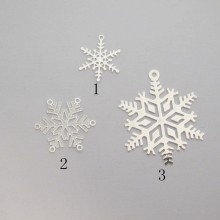 50 Snowflakes stamp laser cut 17x14mm/20x20mm/32x27mm