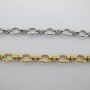 1-meter 9x7mm stainless steel chain