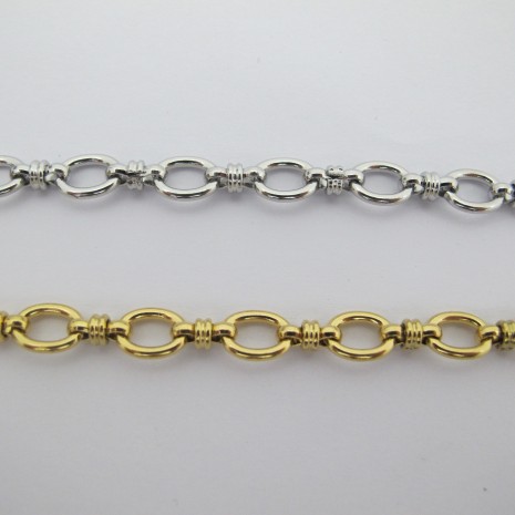 1 mts Chaîne 9x7mm en acier inoxydable