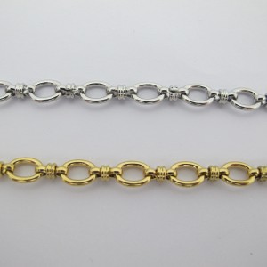 1-meter 9x7mm stainless steel chain
