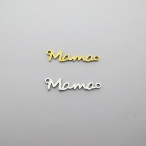 10 pcs Intercalaire mama 24x6mm acier inoxydable