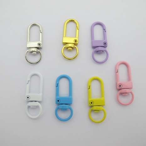 10 metal keychains, 34x12mm