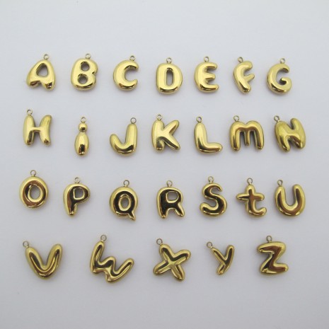 4 Stainless Steel Letter Pendant