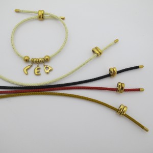 stainless steel cord bracelet