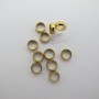 20 Perles Intercalaires 7x2.5x5mm En Acier Inoxydable