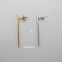 4 pcs Clous d'oreilles acier inoxydable