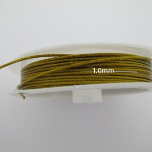 4 mts Fil Câble 1.0 mm doré