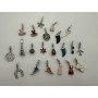 Set of 21 metal charms