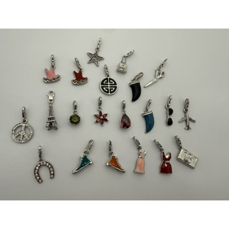 21 pcs lot charms en métal