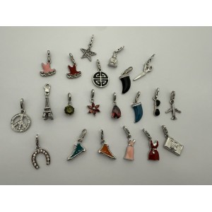 21 pcs lot charms en métal