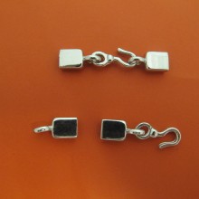 20 Flat cord clasp 7x2.5mm