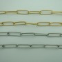 10M CHAÎNES DE MAILLE TROMBONE RECTANGLE 21X6X1.2MM ACIER INOXYDABLE