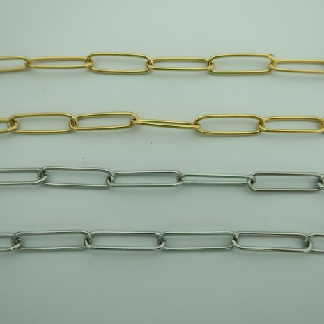 10M CHAÎNES DE MAILLE TROMBONE RECTANGLE 21X6X1.2MM ACIER INOXYDABLE