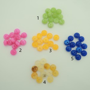 200 pcs rondelle 10x5mm acryliques