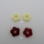 200 pcs Perles fleurs 14mm acryliques
