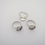 20 Bagues À Rebord Pour Cabochon10mm taille enfant