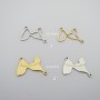 10 pcs Intercalaire guadeloupe acier inoxydable