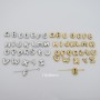 26 stainless steel letter beads, A through Z