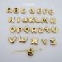 4 stainless steel letter beads