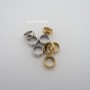 20 Perles Intercalaires 7x2.5x5mm En Acier Inoxydable