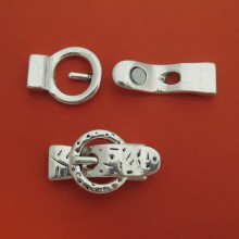 10 Flat cord magnet clasp 10x2mm