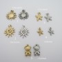 10 pcs breloques en acier inox