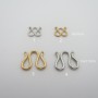 10 pcs fermoirs en acier inox