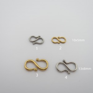 10 stainless steel clasps