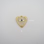 2 pcs Pendentif oeil acier inoxydable